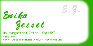eniko zeisel business card
